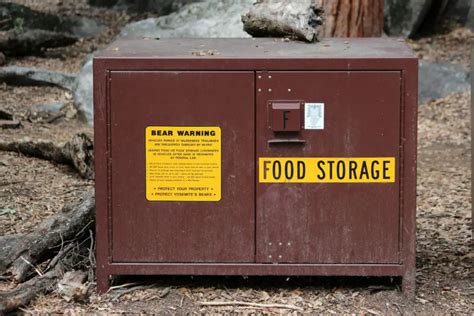 camping metal food storage box|bear resistant food storage.